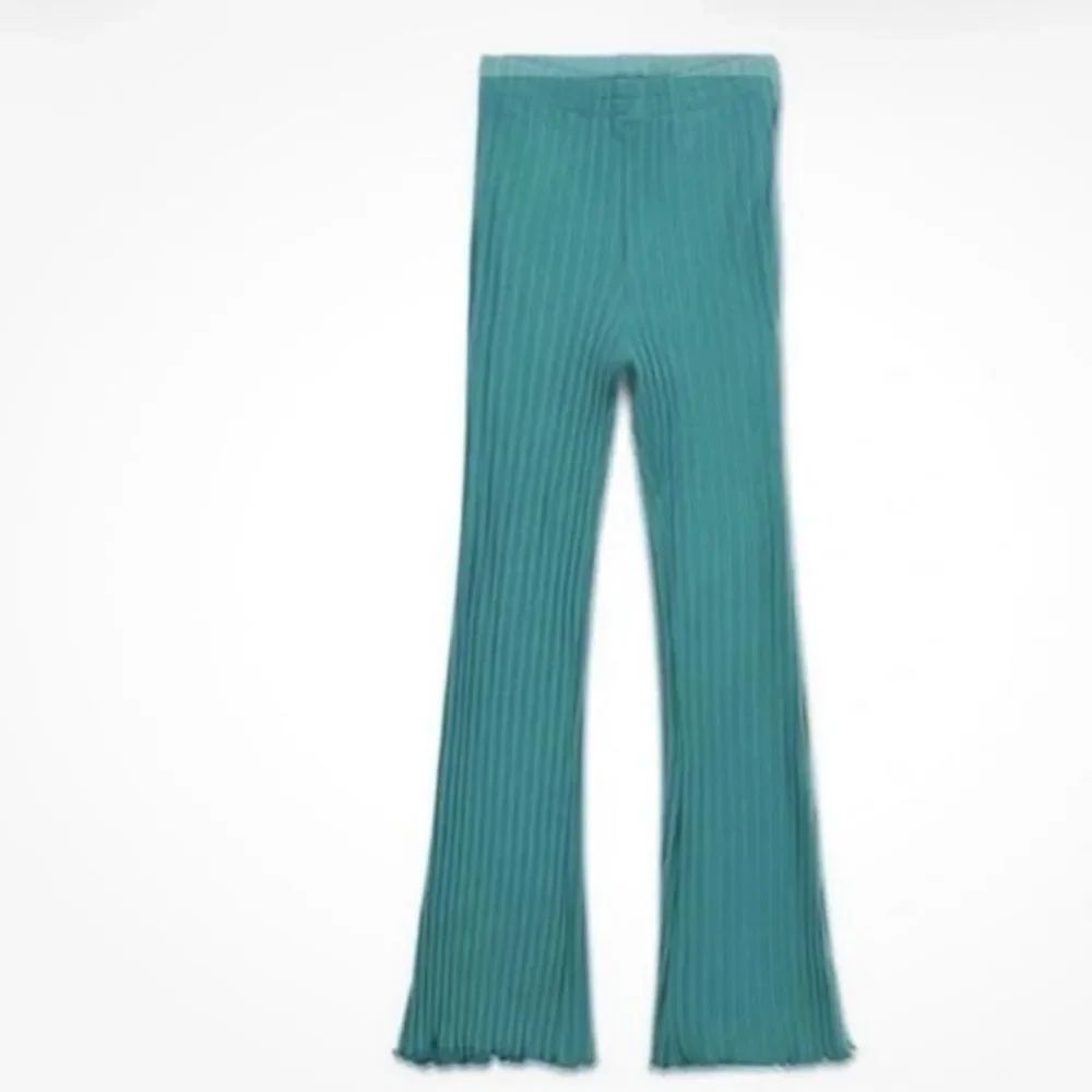 Simon Miller ribbed Teal flared Leggings size small